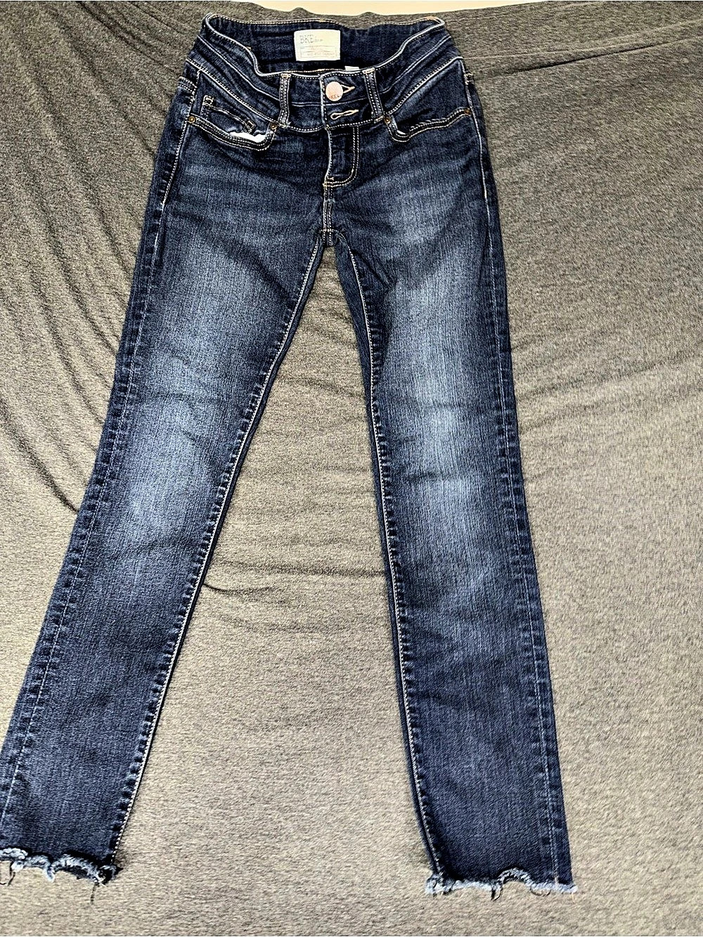 BKE Stella Mid-Rise Skinny Jeans Blue Waist 24